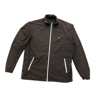 Linksoul Golf Jacket Men's Size L Sly 4 Way Stretch Golf Packable Hidden Hood